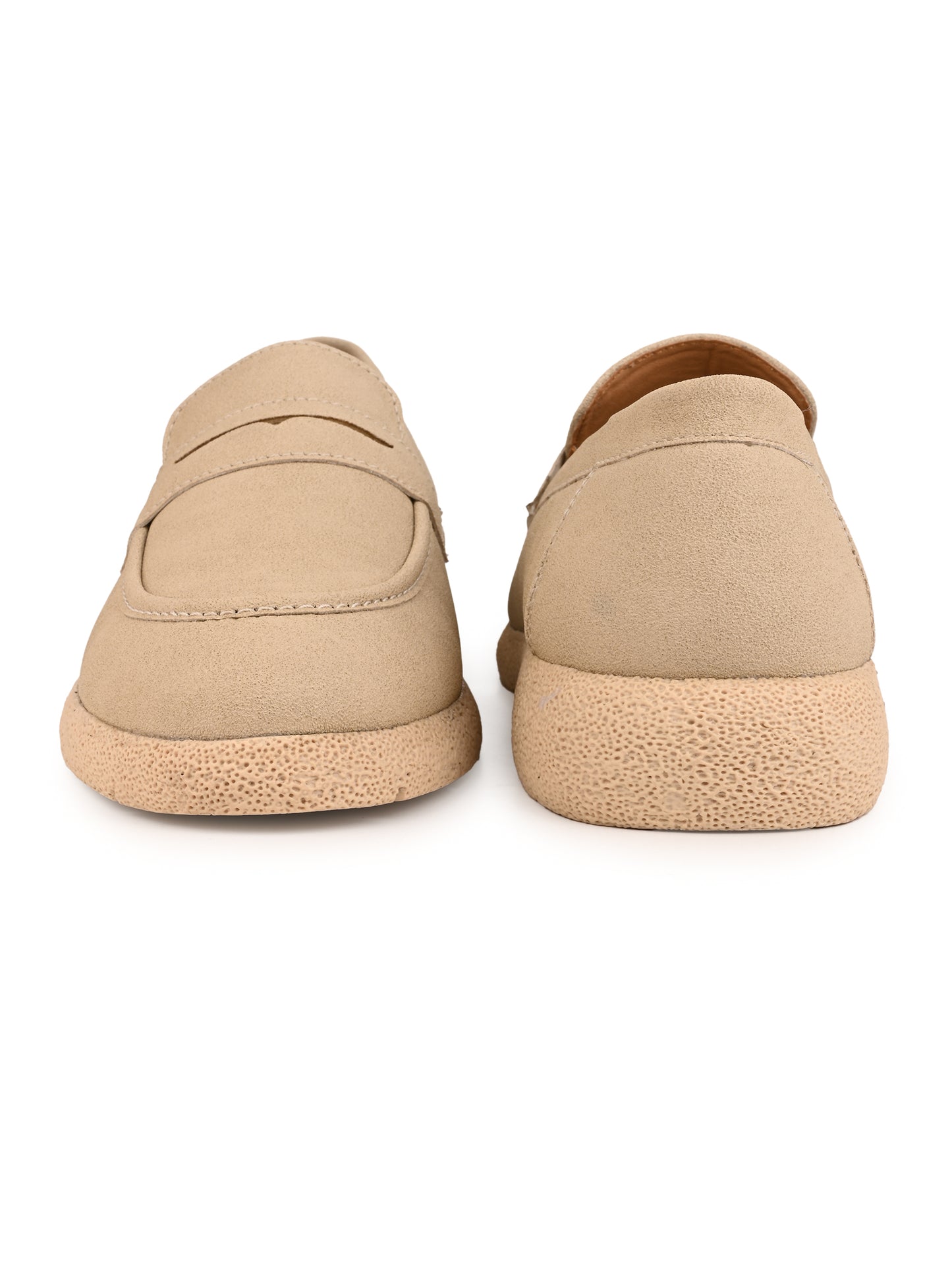 Fentacia Men Brown Synthetic Suede Comfort Loafers