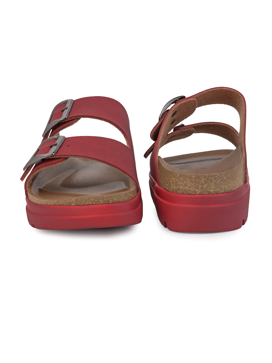 Fentacia Women Dual Buckle Casual Flats