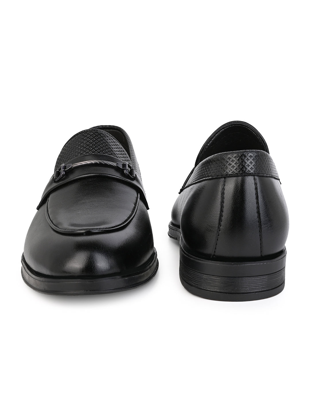 Fentacia Men Black Slip-On Formal Shoes