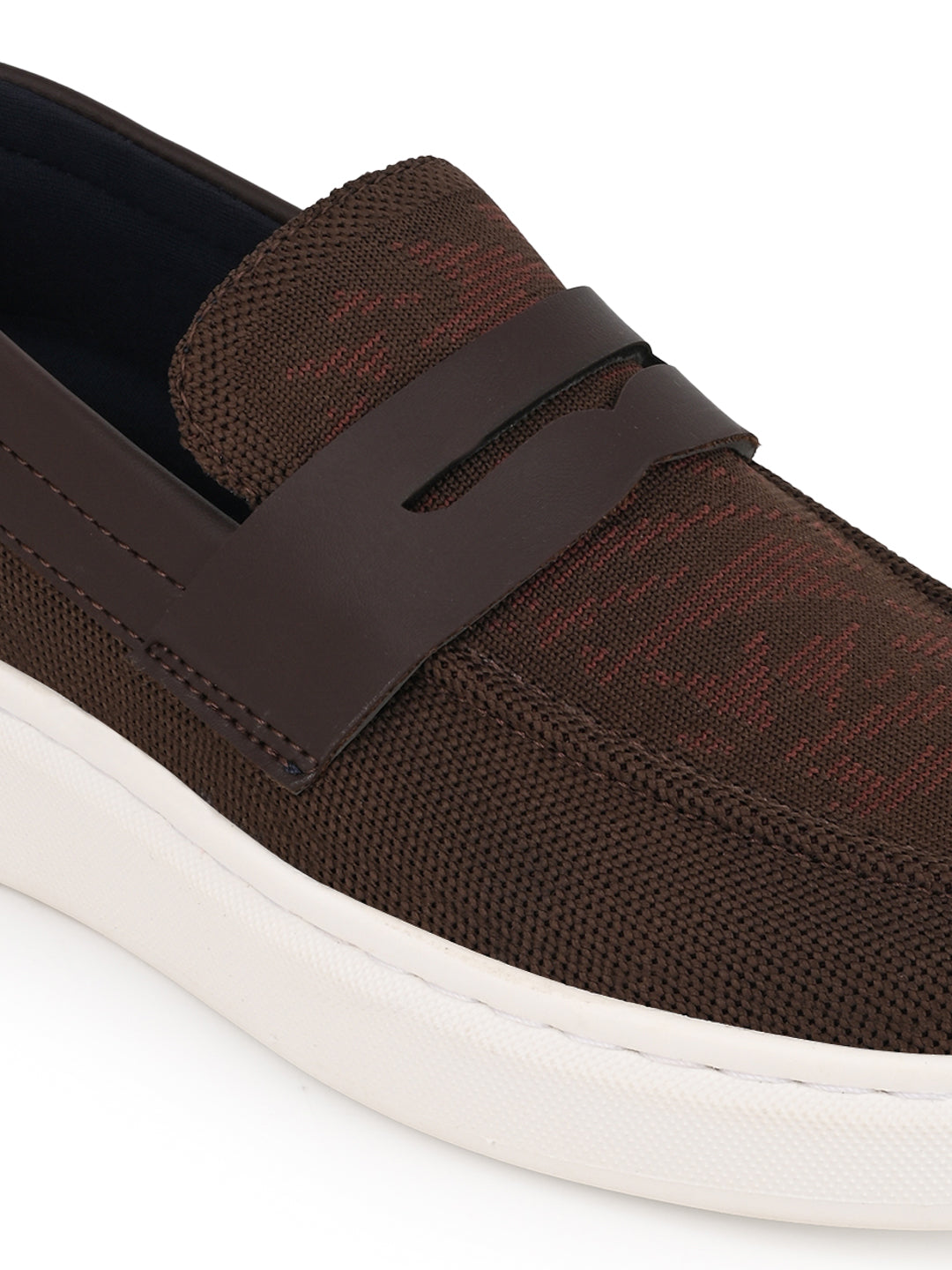 Fentacia Men Knitted Memory Foam Casual Loafers