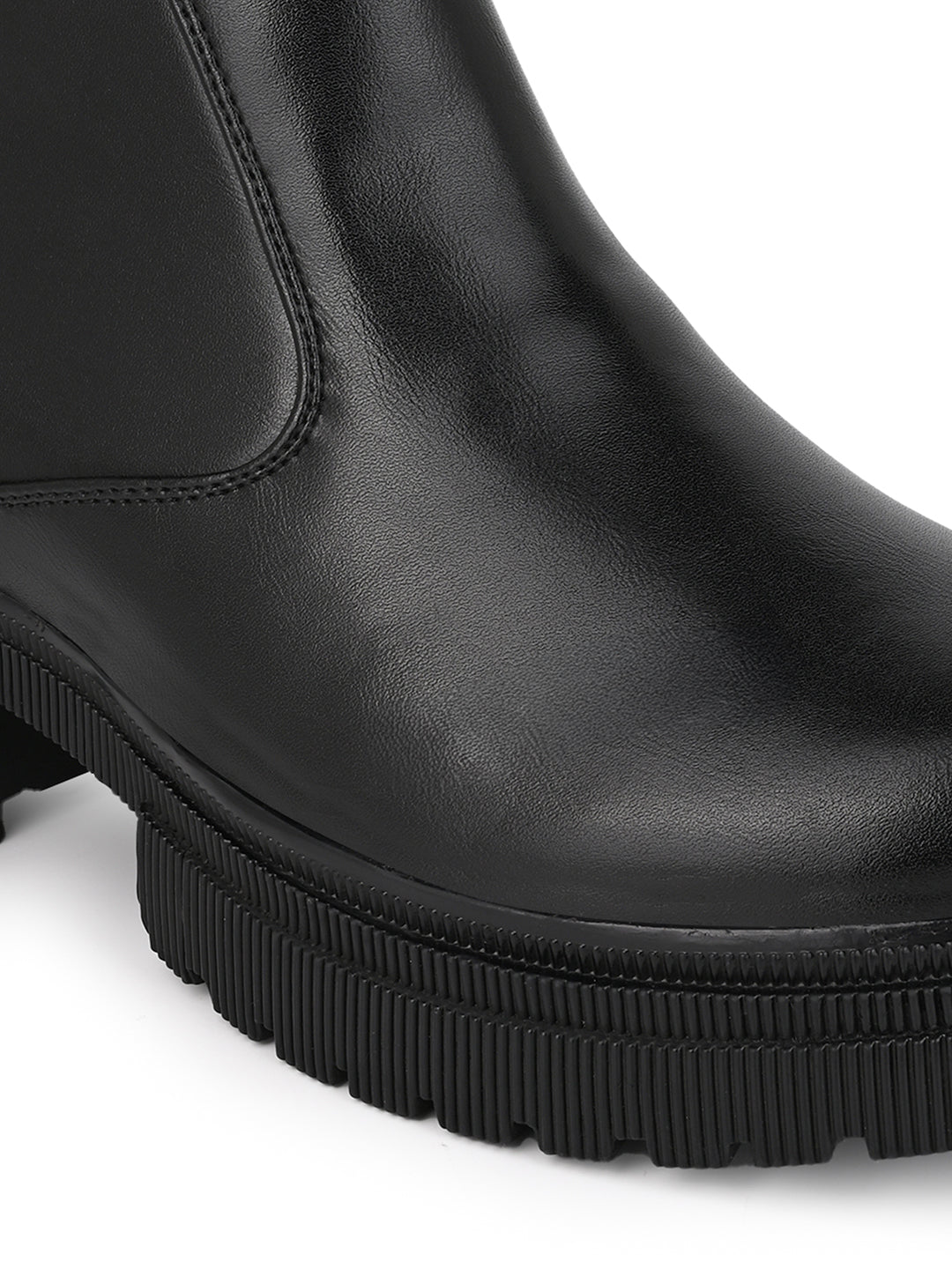 Fentacia Women Chunky Sole Chelsea Boots