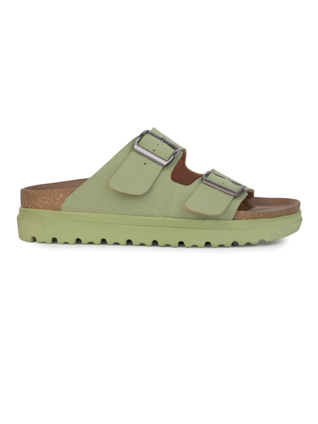 Fentacia Women Dual Buckle Casual Flats