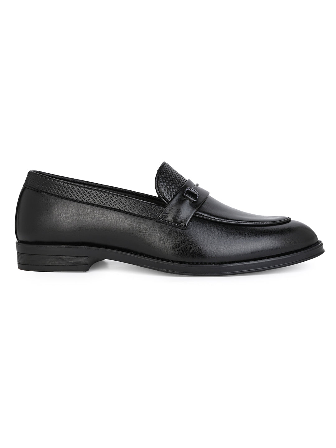 Fentacia Men Black Slip-On Formal Shoes
