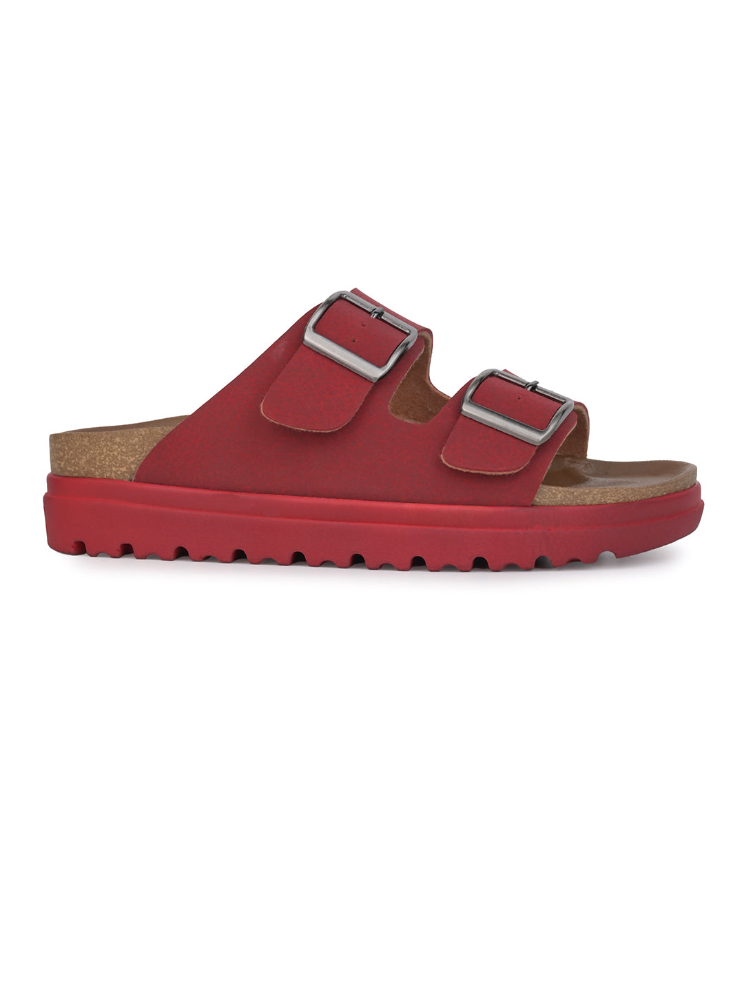 Fentacia Women Dual Buckle Casual Flats