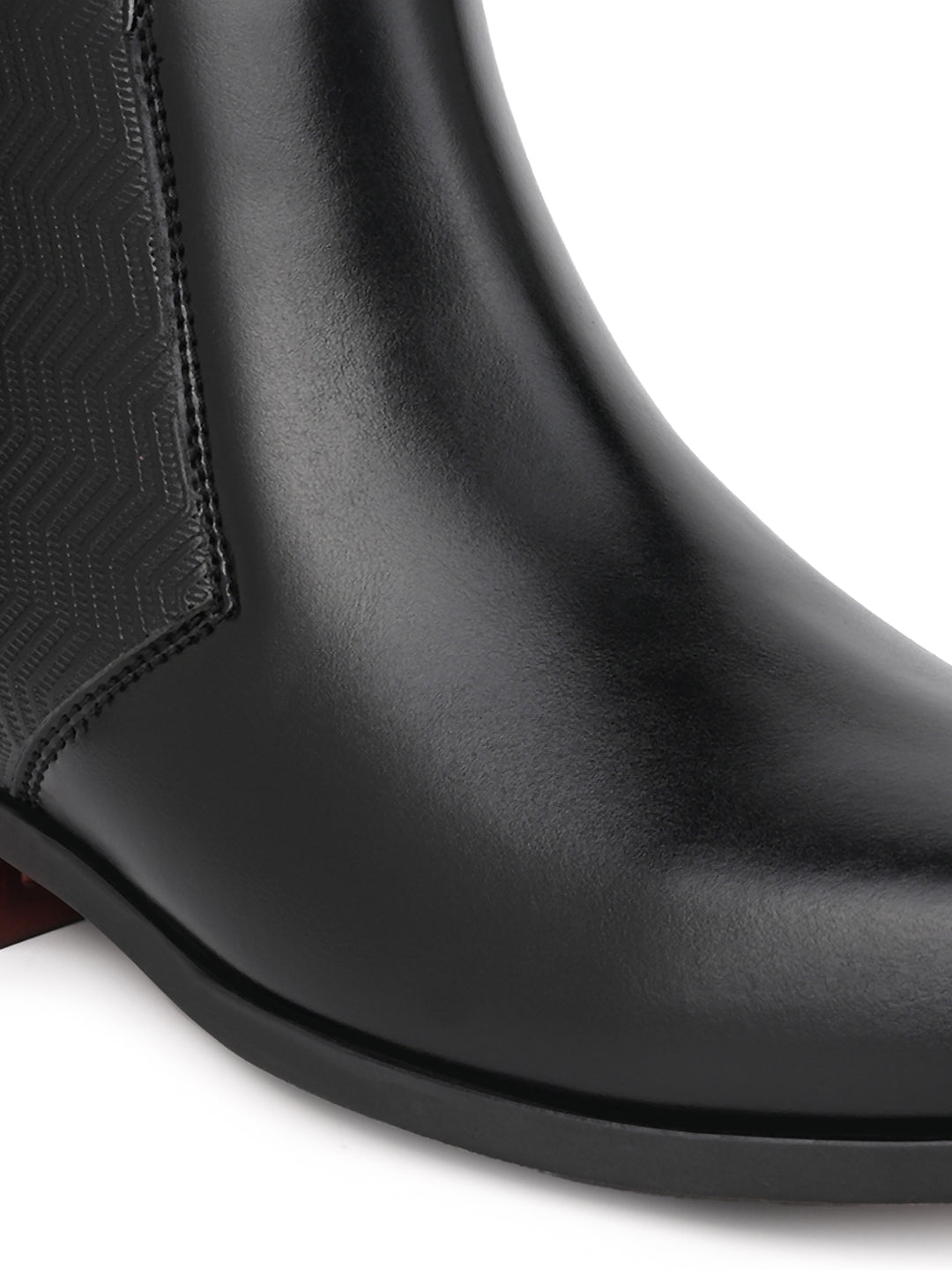 Fentacia Men Square Toe Zip Closure Chelsea Boots