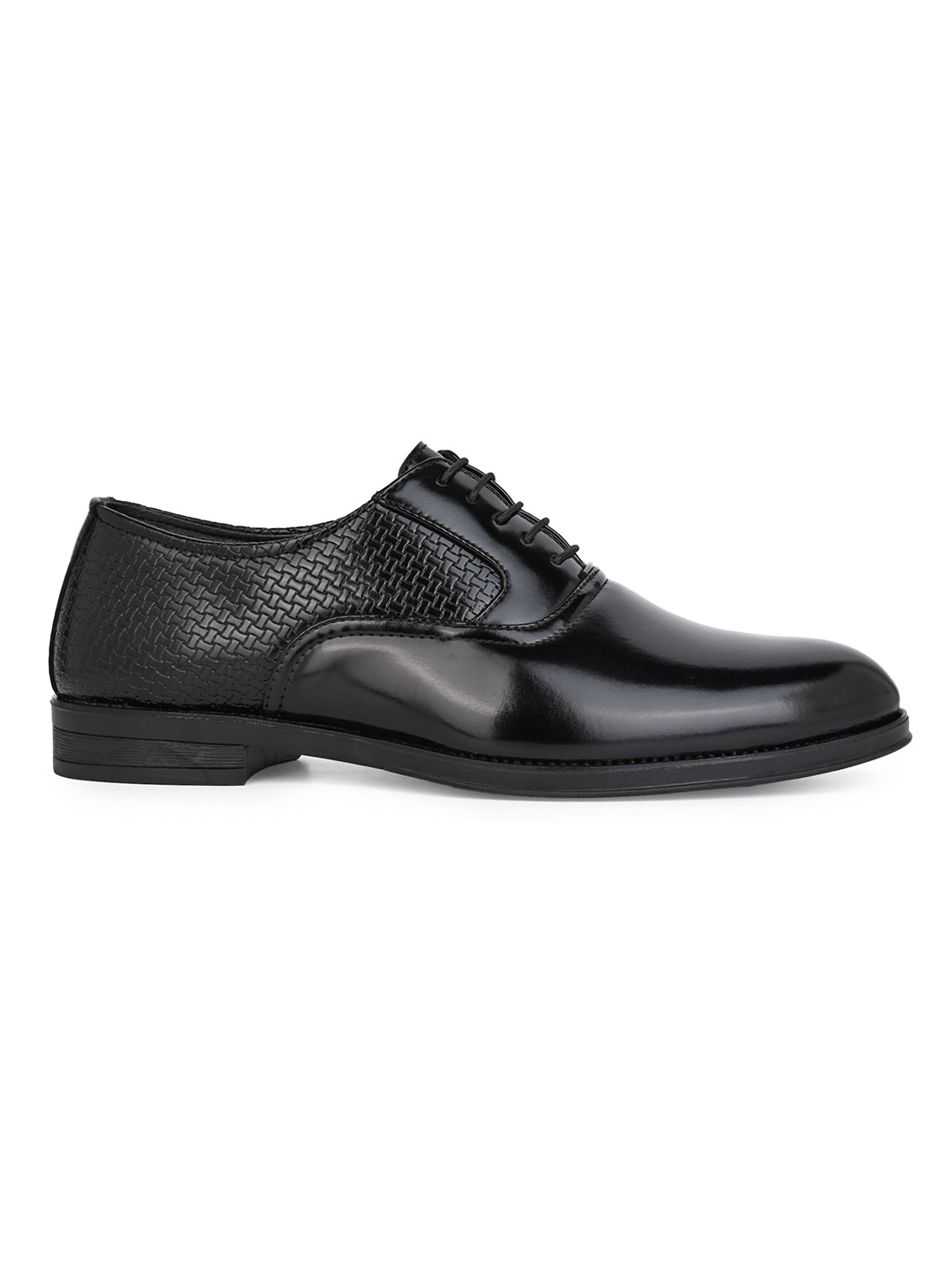 Fentacia Men Black Lace-up Formal Shoes