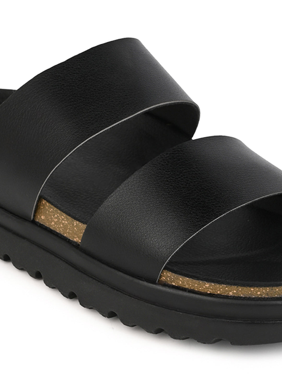 Fentacia Women Dual Straps Open Toe Casual Flats