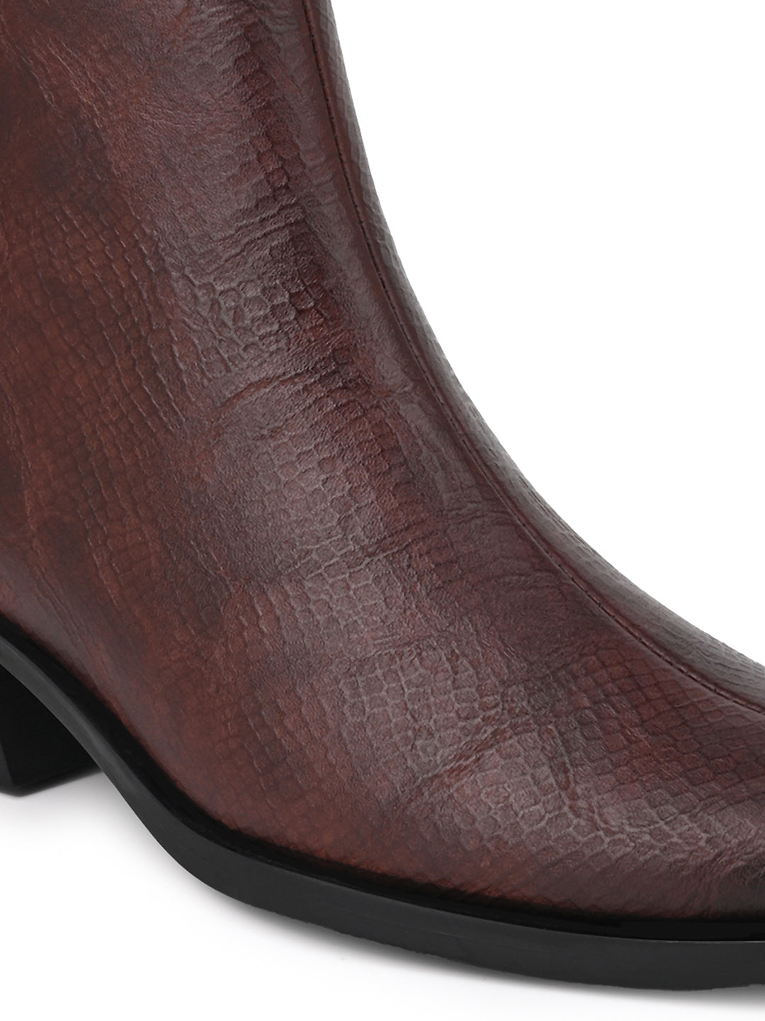 Fentacia Women textured Chelsea Boots