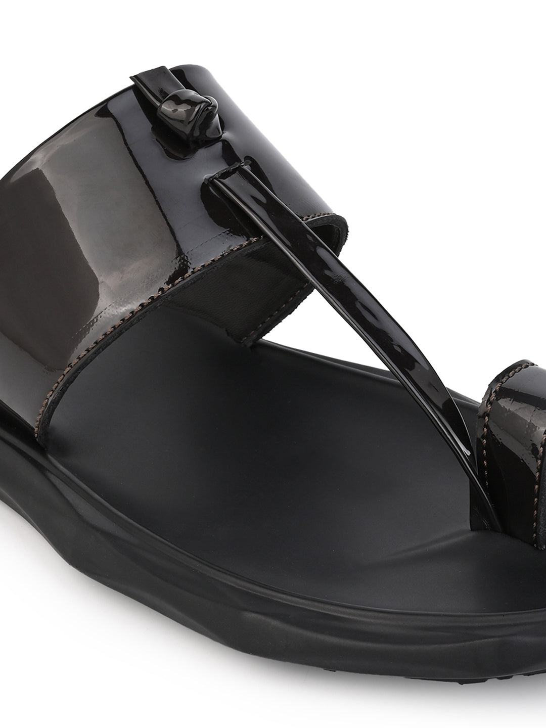 Fentacia Men Patent Ethnic Wear Sandals