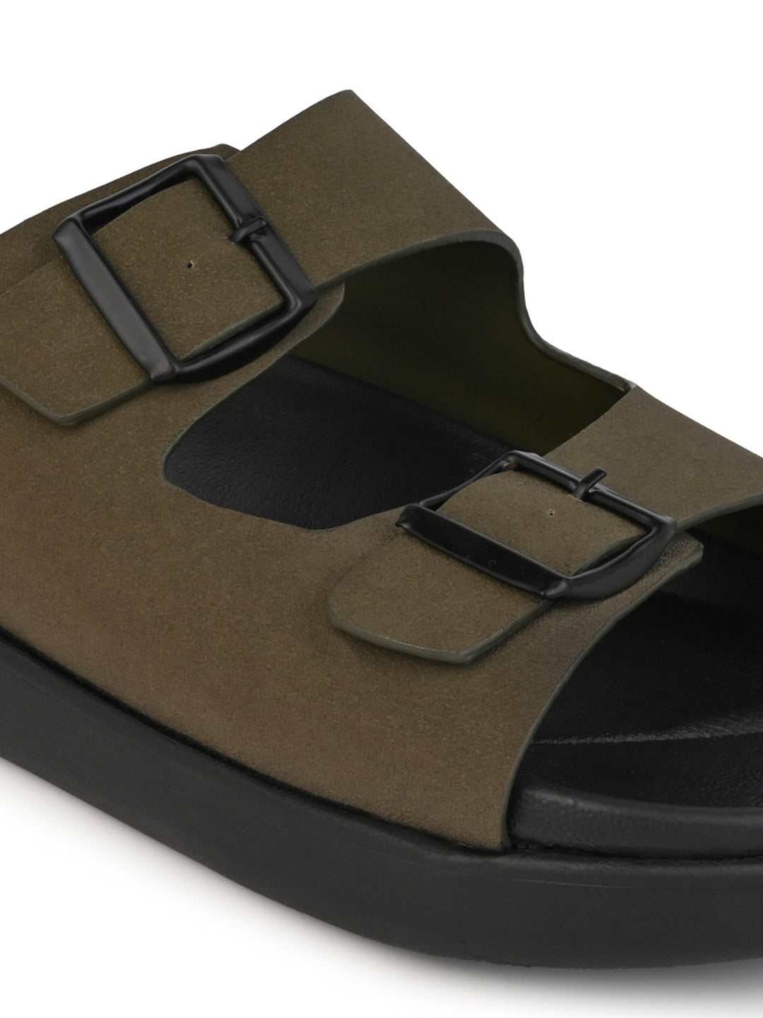 Fentacia men Solid Suede Comfort Sandals