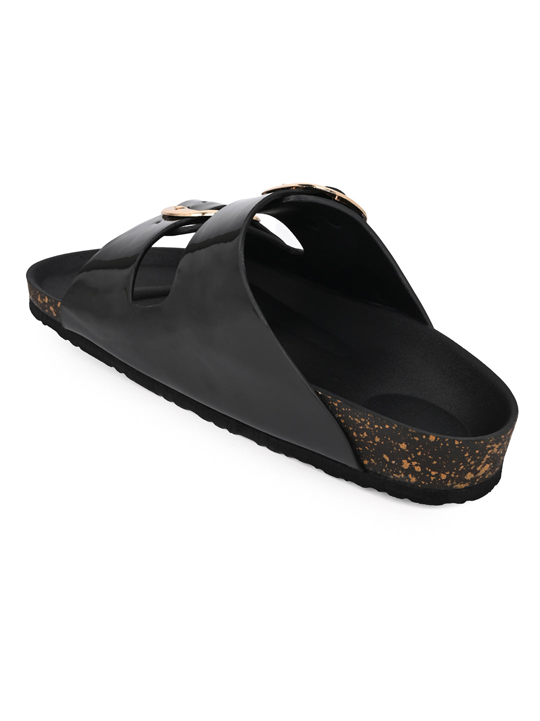 Fentacia Women Dual Buckle Flat Sandals