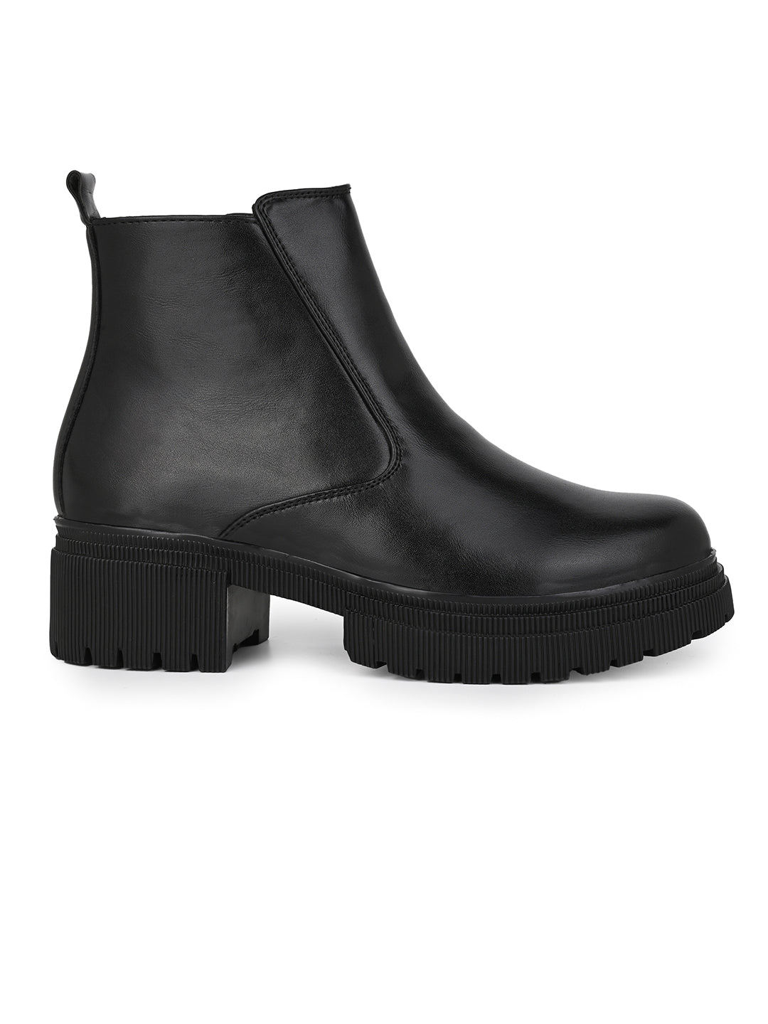 Fentacia Women Chunky Sole Chelsea Boots