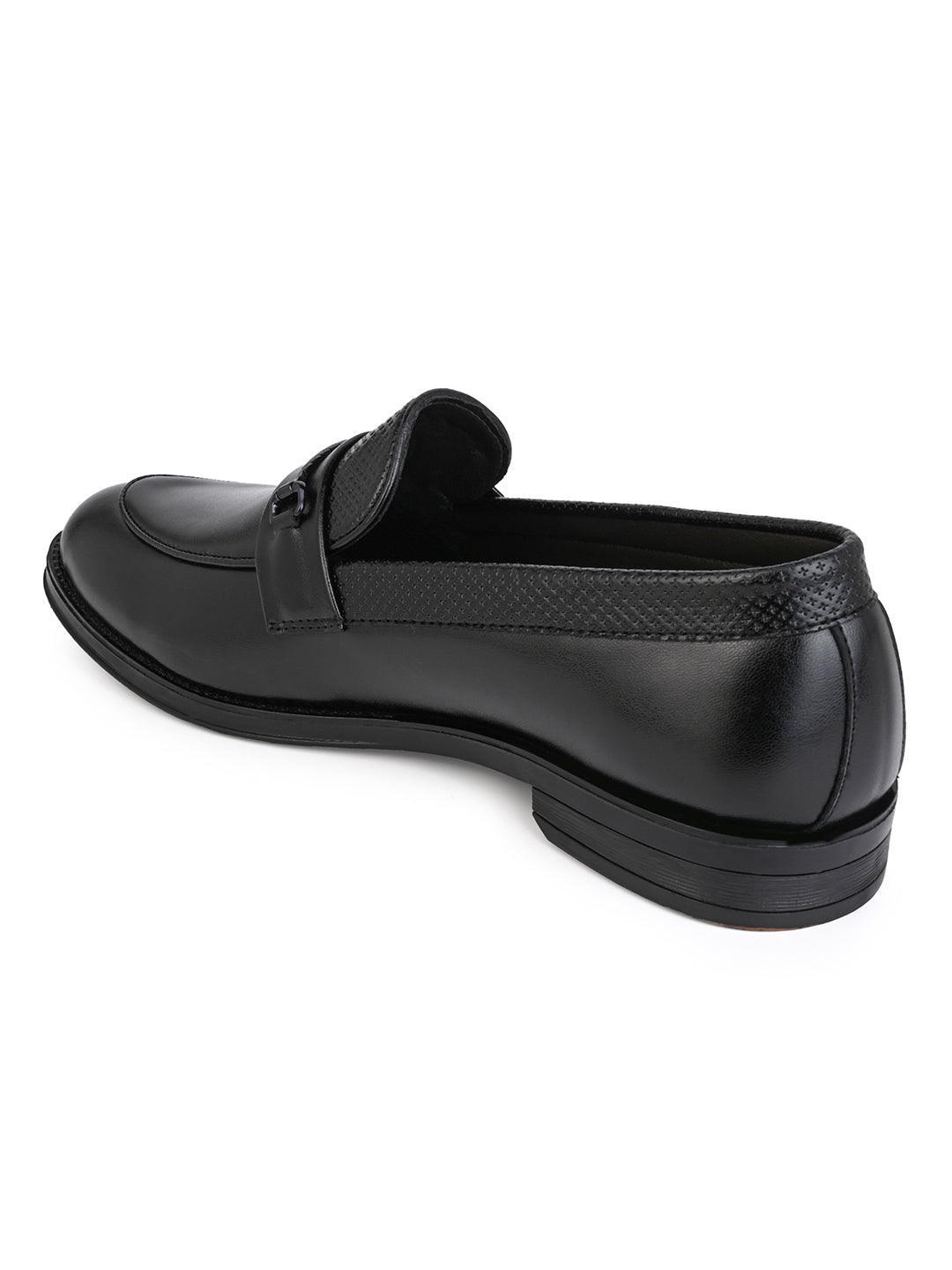 Fentacia Men Black Slip-On Formal Shoes