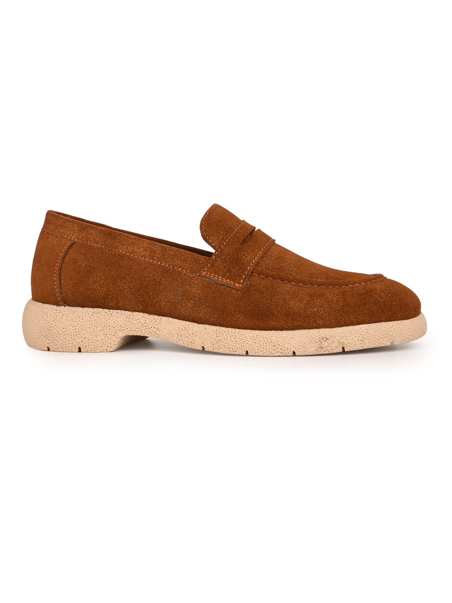 Fentacia Men Brown Synthetic Suede Comfort Loafers