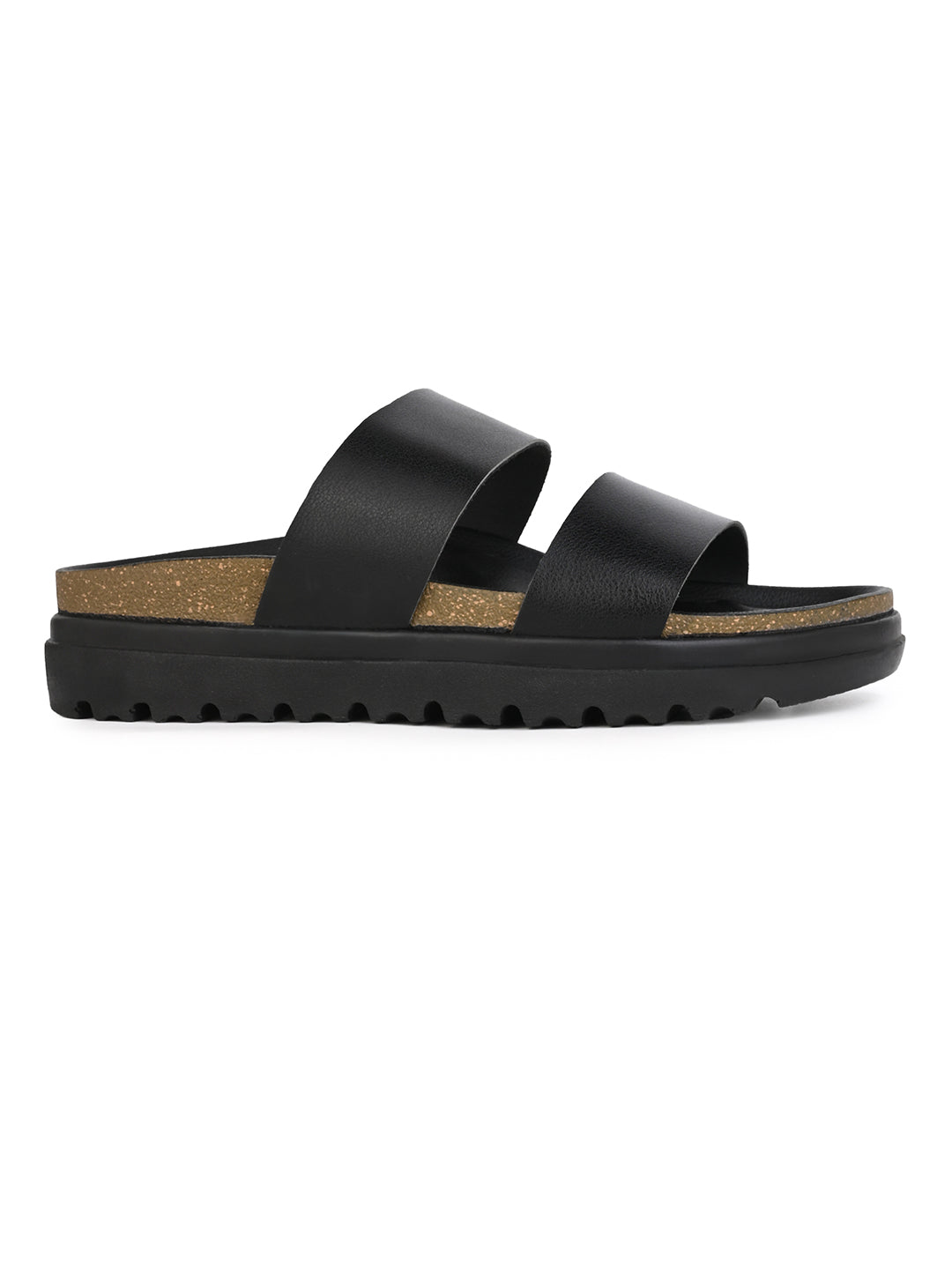 Fentacia Women Dual Straps Open Toe Casual Flats