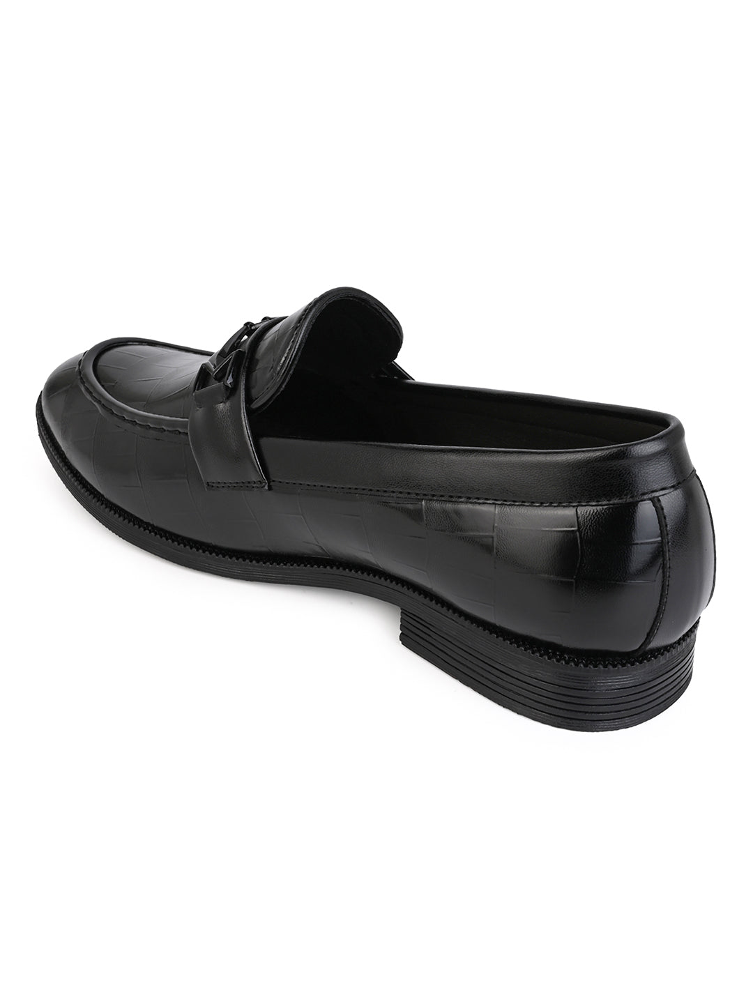 Fentacia Men Textured Slip-On Formal Shoes