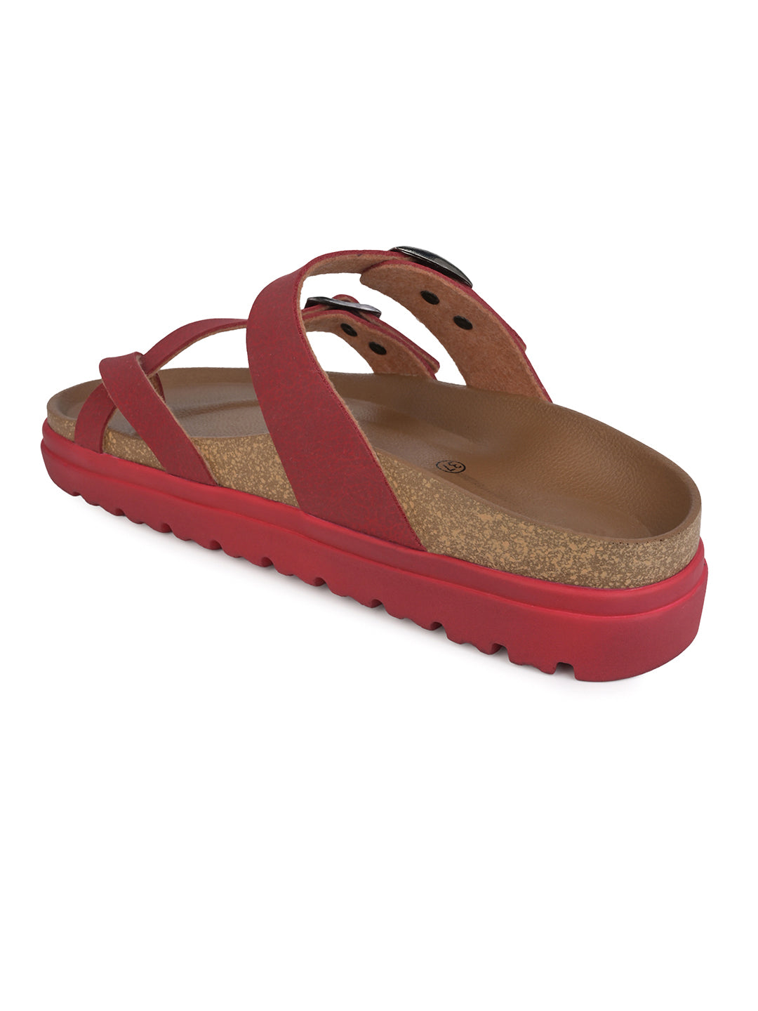 Fentacia Women Solid Suede Flat Sandals