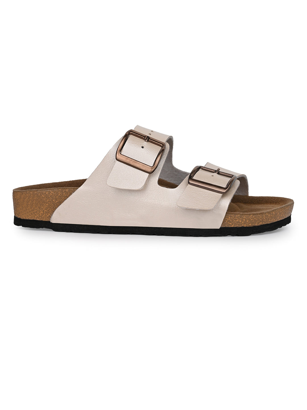Fentacia Women Dual Buckle Flat Sandals