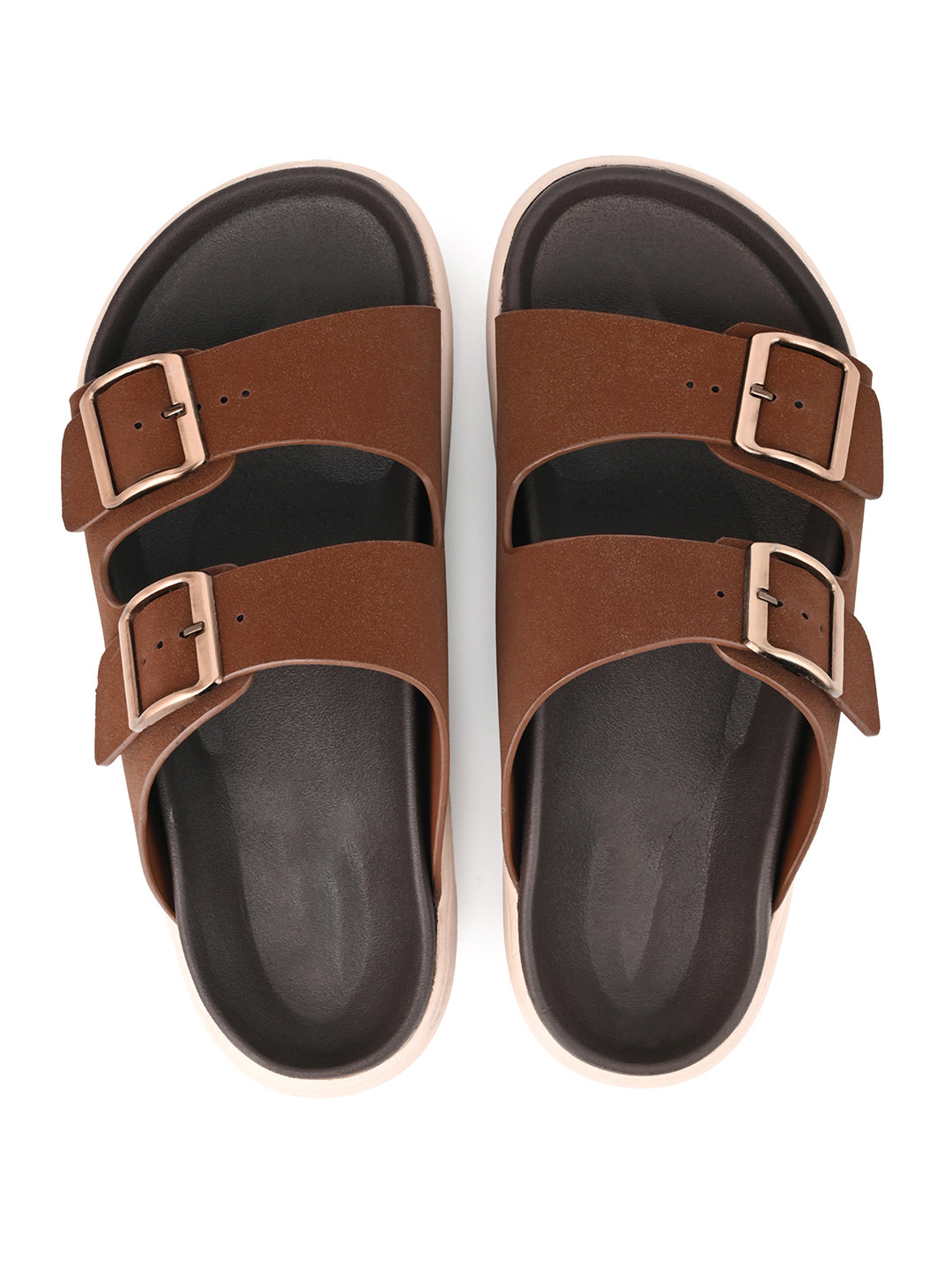 Fentacia Women Lightweight Comfort Sandals With Dual Buckle adjustable straps