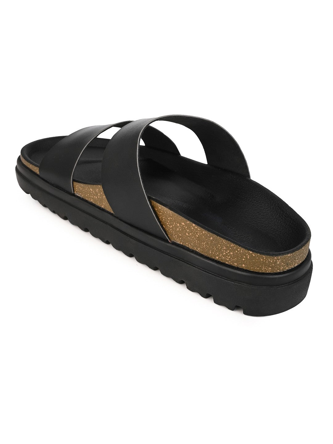 Fentacia Women Dual Straps Open Toe Casual Flats