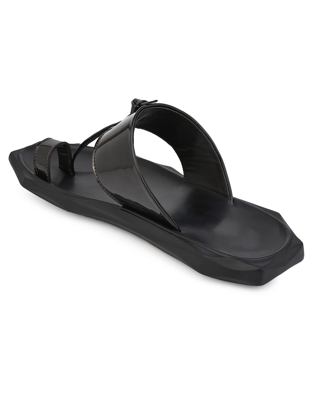 Fentacia Men Patent Ethnic Wear Sandals
