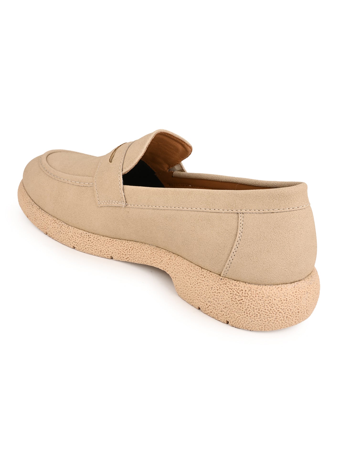 Fentacia Men Brown Synthetic Suede Comfort Loafers
