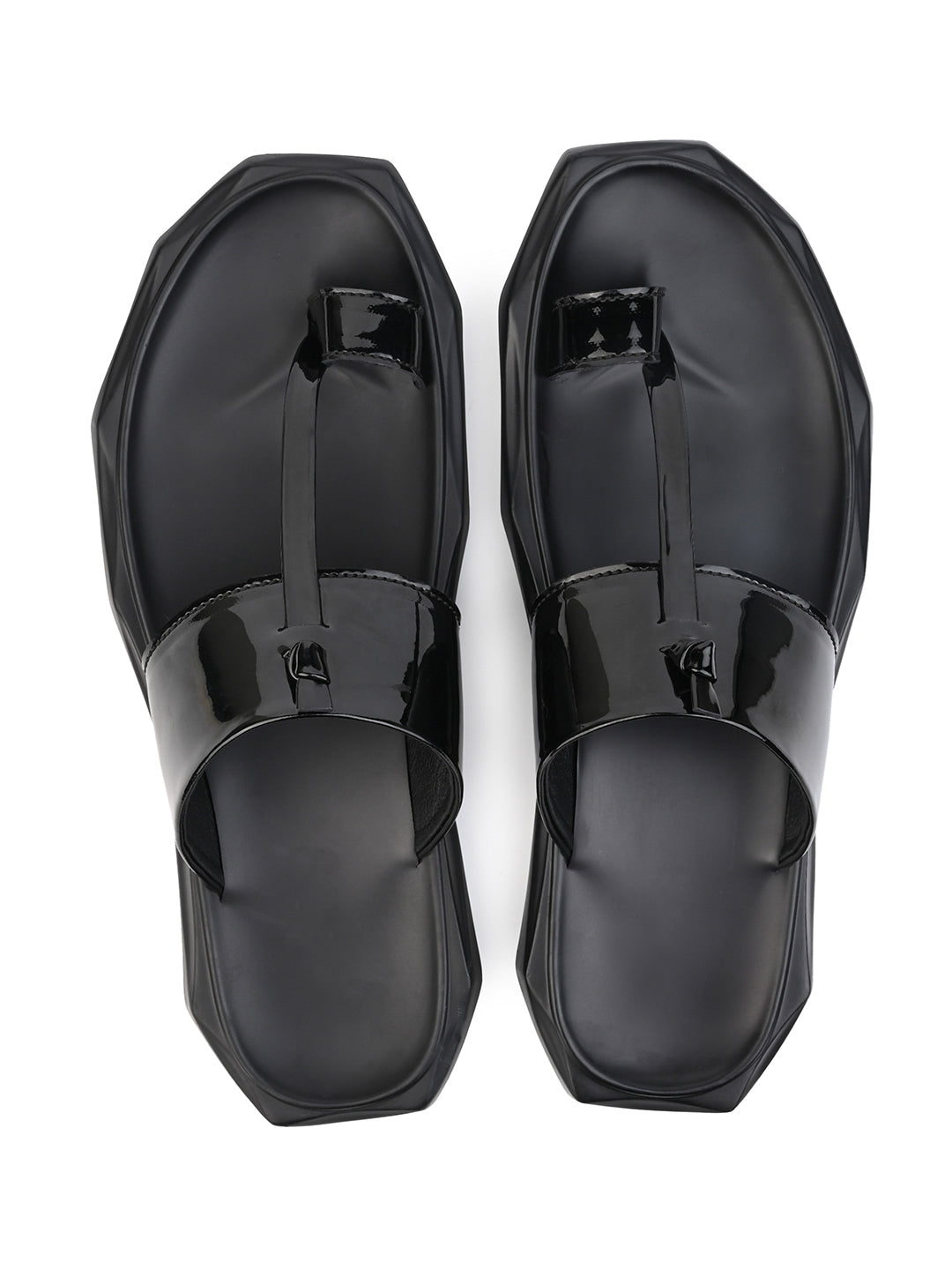 Fentacia Men Patent Ethnic Wear Sandals