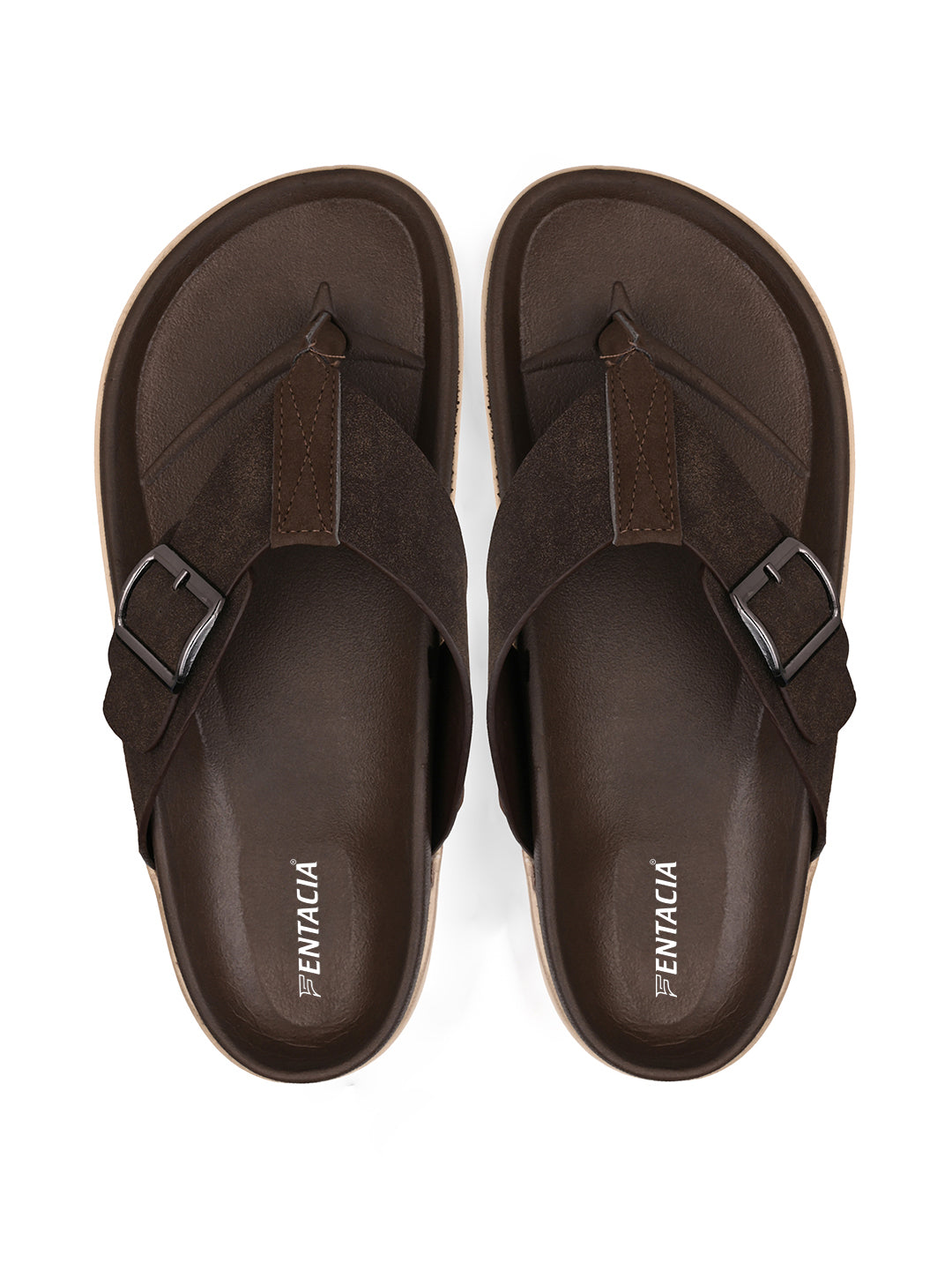 Fentacia Men T-Strap Casual Sandals
