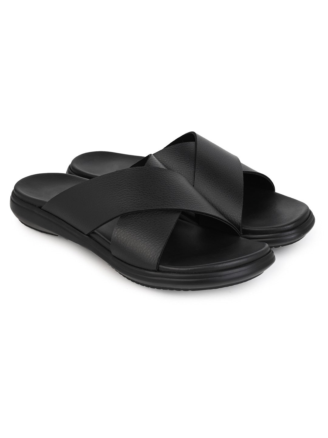 Fentacia Men Cross Straps Casual Sandals