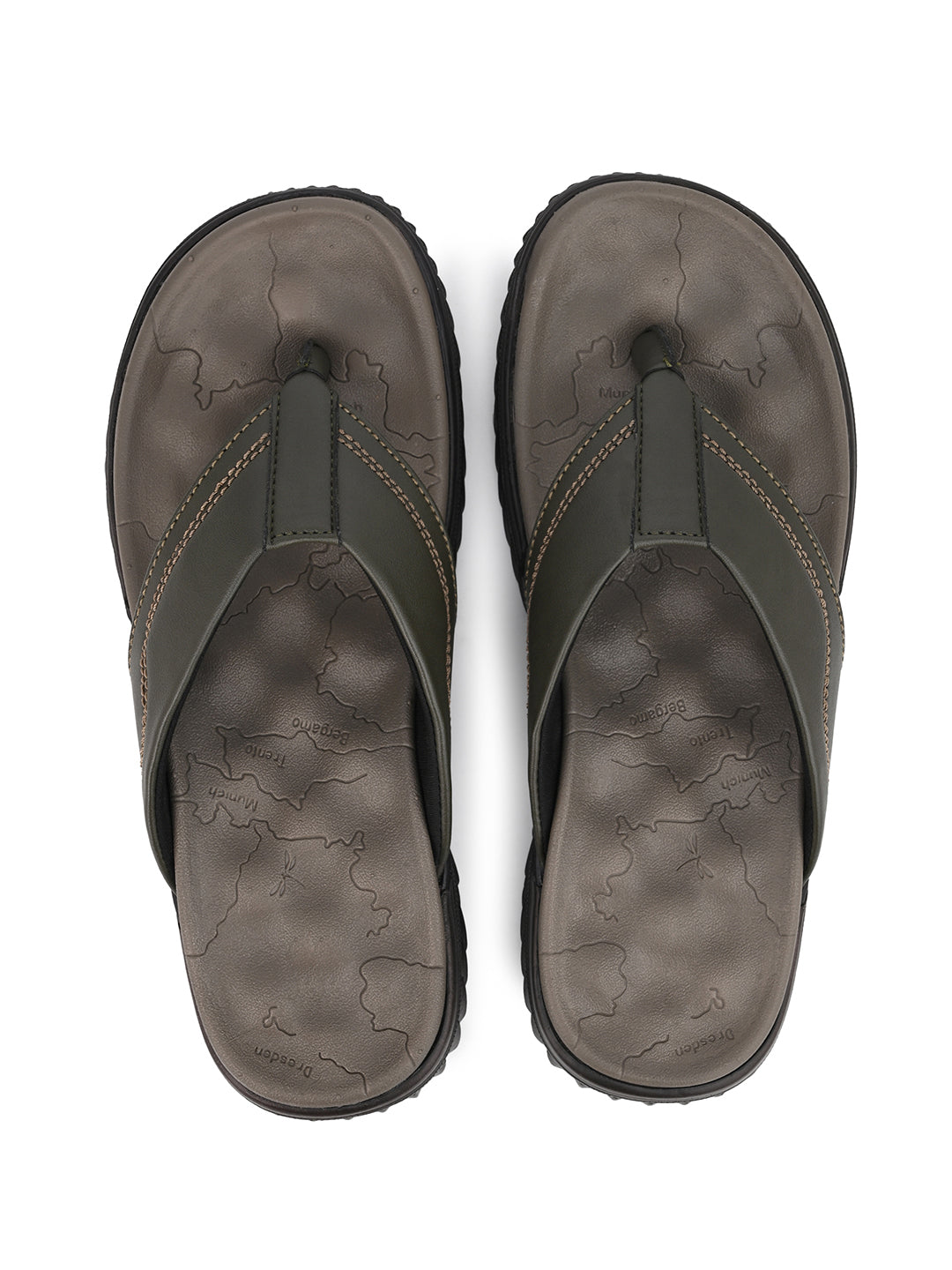 Fentacia Men V-Shape Strap With Soft Cushioning Sandals