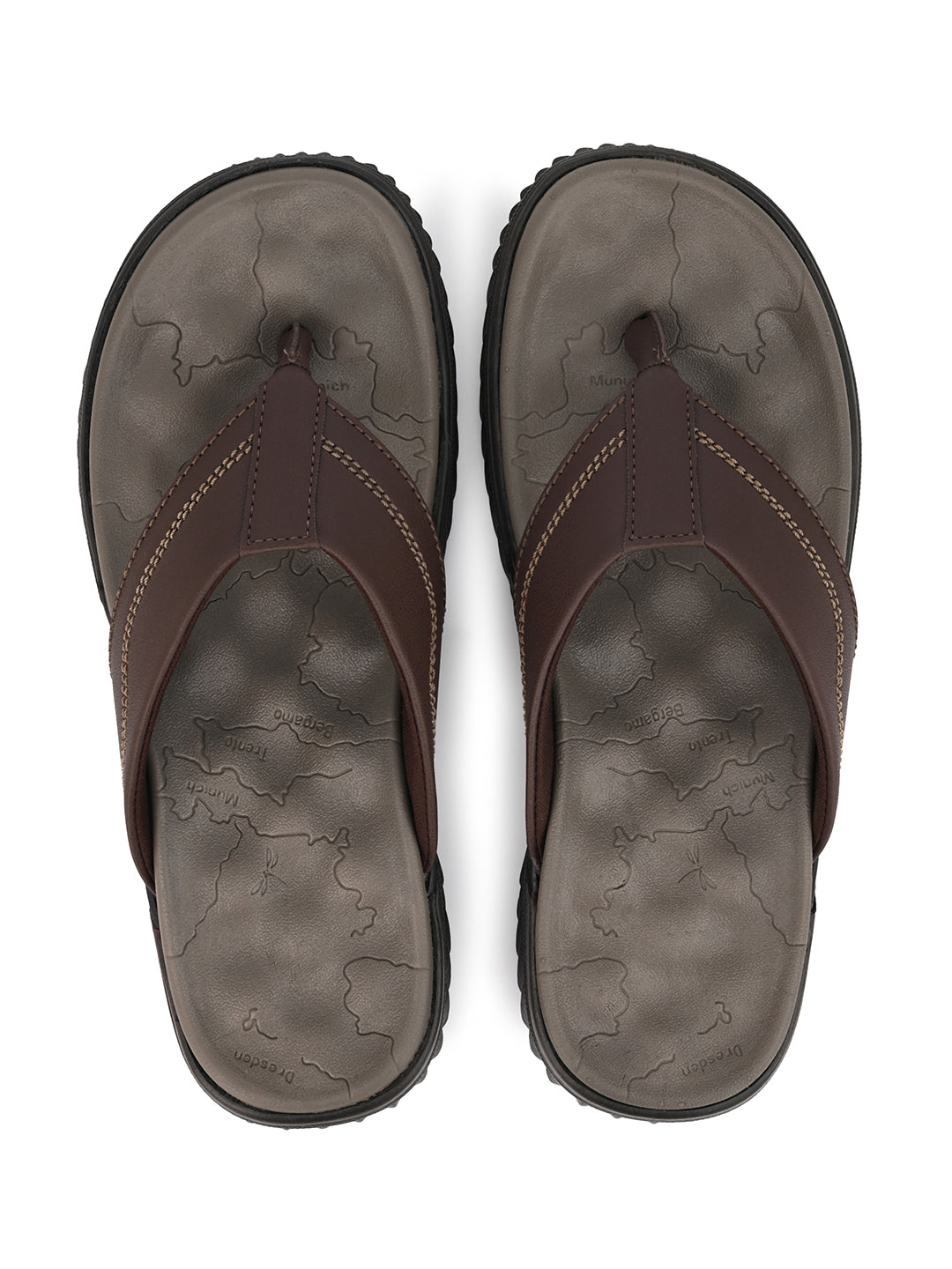 Fentacia Men V-Shape Strap With Soft Cushioning Sandals