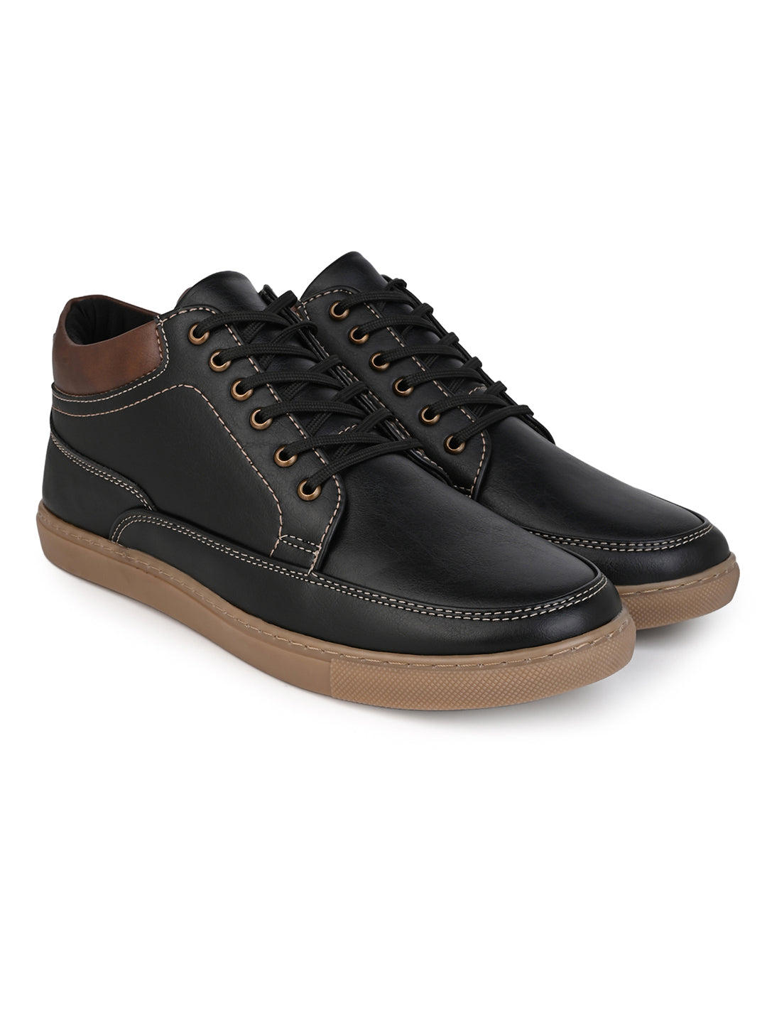 Fentacia Men Synthetic Casual Mid-Top Sneakers