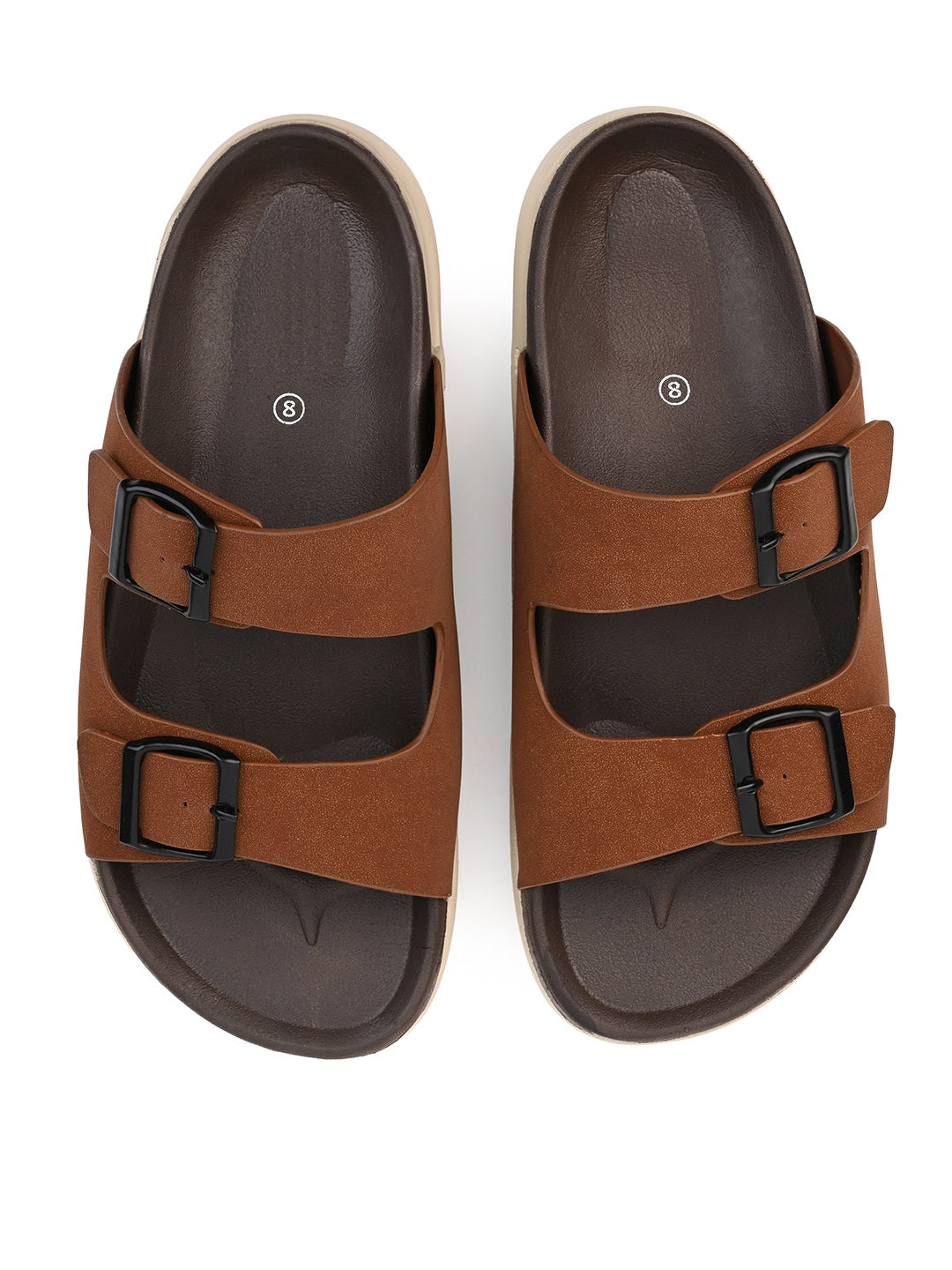 Fentacia men Solid Suede Comfort Sandals